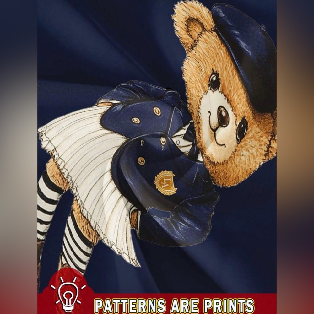 Navy Bear Graphic Tee - Picture 3 of 3